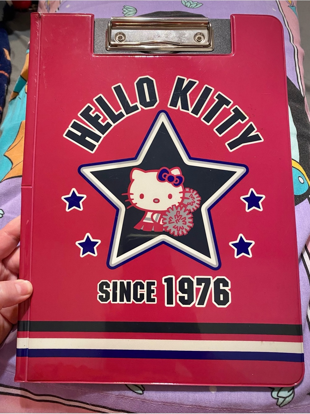Y2K Hello Kitty Cheerleader Clipboard Folder 2001